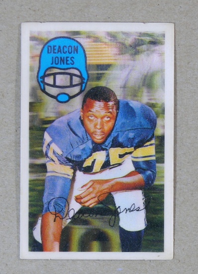 1970 Kelloggs Xograph 3D Football Card #38of60 Hall of Famer Deacon Jones L