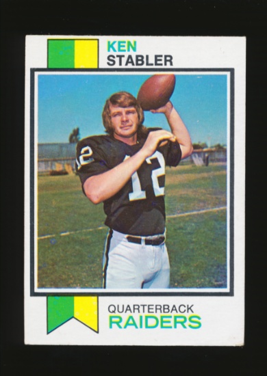 1973 Topps ROOKIE Football Card #487 Rookie Hall of Famer Ken Stabler Oakla