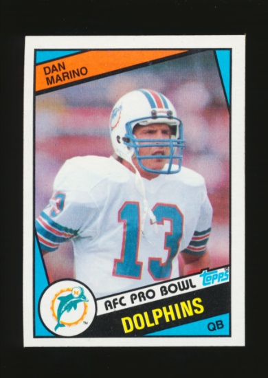 1984 Topps ROOKIE Football Card #123 Rookie Hall of Famer Dan Marino Miami