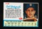 1962 Post Cereal (Hand Cut) Baseball Card #61 Hall of Famaer Carl Yastrzems