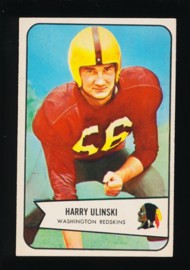 1954 Bowman Football Card #15 Harry Ulinski Washington Redskins