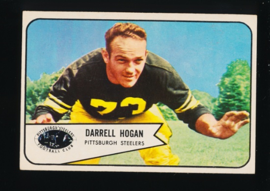 1954 Bowman Football Card #37 Darrell Hogan Pittsburgh Steelers