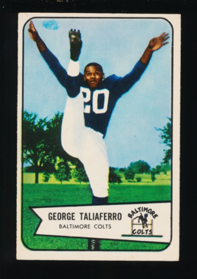 1954 Bowman Football Card #50 George Taliaferro Baltimore Colts