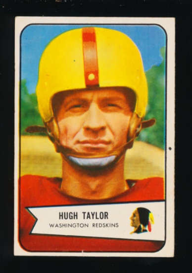 1954 Bowman Football Card #73 Hugh Taylor Washington Redskins (Scarce Short
