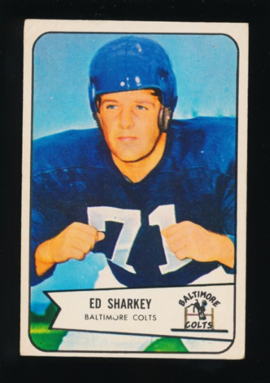 1954 Bowman Football Card #109 Ed Sharkey Baltimore Colts
