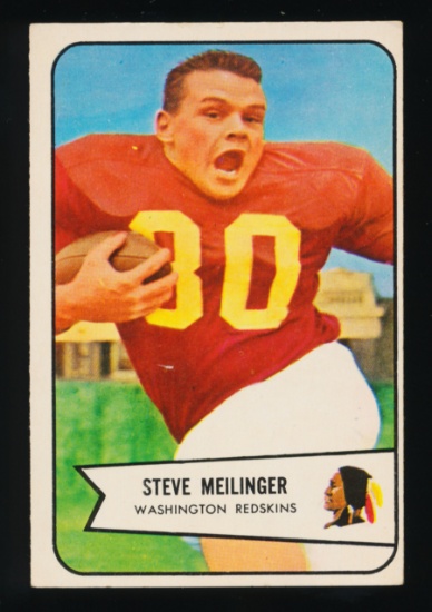1954 Bowman Football Card #110 Steve Meilinger Washington Redskins