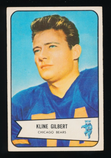 1954 Bowman Football Card #123 Kline Gilbert Chicago Bears