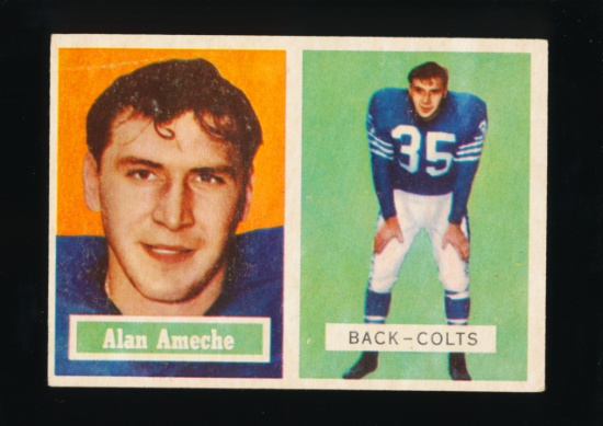 1957 Topps Football Card #53 Alan Ameche Baltimore Colts