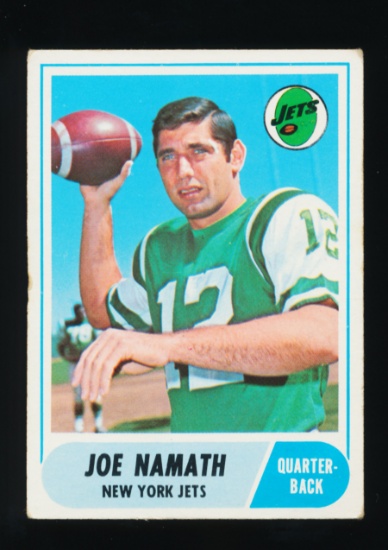1968 Topps Football Card #65 Hall of Famer Joe Namath New York Jets