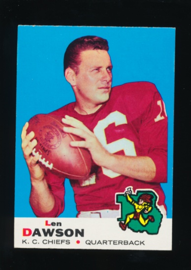 1969 Topps Football Card #20 Hall of Famer Len Dawson Kansas City Chiefs