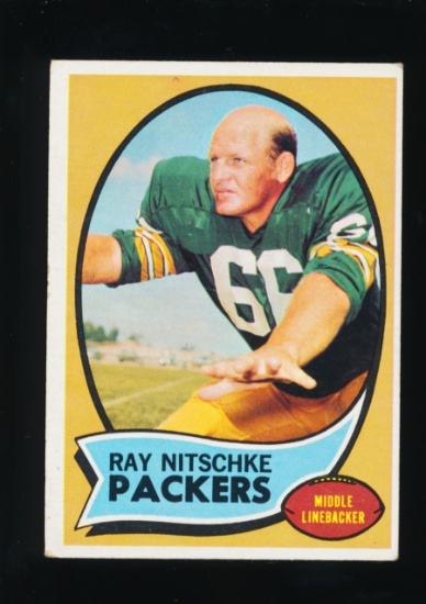 1970 Topps Football Card #55 Hall of Famer Ray Nitschke Green Bay Packers