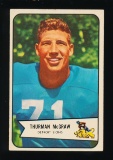 1954 Bowman Football Card #91 Thurman McGraw Detroit Lions