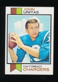 1973 Topps Football Card #455 Hall of Famer John Unitas San Diego Chargers