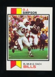 1973 Topps Football Card #500 Hall of Famer OJ Simpson Buffalo Bills