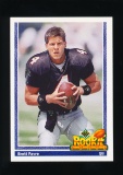 1991 Upper Deck ROOKIE Football Card #647 Rookie Hall of Famer Brett Favre