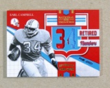 2009 Panini GAME WORN JERSEY Football Card #16 Hall of Famer Earl Campbell