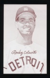 1947-1966 Exhibit Baseball Card Rocky Colavito Detroit Tigers Portrait Vari