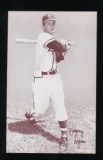 1947-1966 Exhibit Baseball Card Johnny Logan Milwaukee Braves