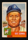 1953 Topps Baseball Card #42 Gus Zernial Philadelphia Athletics