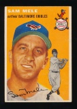 1954 Topps Baseball Card #240 Sam Mele Baltimore Orioles
