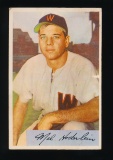 1954 Bowman Baseball Card #120 Mel Hoderlein Washington Senators