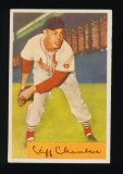 1954 Bowman Baseball Card #126 Cliff Chambers St Louis Cardinals (Light Cre