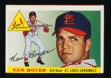 1955 Topps ROOKIE Baseball Card #125 Rookie Ken Boyer St Louis Cardinals
