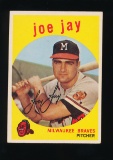 1959 Topps Baseball Card #273 Joe Jay Milwaukee Braves