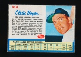 1962 Post Cereal (Hand Cut) Baseball Card #3 Cletis Boyer New York Yankees