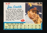 1962 Post Cereal (Hand Cut) Baseball Card #27 Jim Gentile Baltimore Orioles