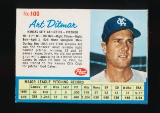 1962 Post Cereal (Hand Cut) Baseball Card #100 Art Ditmar Kansas City Athle