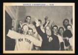 1974 TCMA Baseball Cards 1936-1939 Yankee Dynasty 