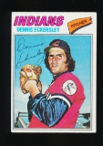 1977  Topps Baseball Card #525 Hall of Famer Dennis Eckersley Cleaveland In