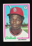 1978  Topps Baseball Card #170 Hall of Famer Lou Brock St Louis Cardinals