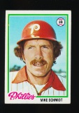 1978  Topps Baseball Card #360 Hall of Famer Mike Schmidt Philadelphia Phil