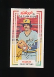 1983 Kelloggs Xograph 3D Baseball Card #2 Hall of Famer Rollie Fingers Milw