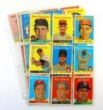 (28) 1958 Topps Baseball Cards Mostly EX or Higher Conditions