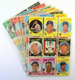 (71) 1959 Topps Baseball Cards Mostly EX or Higher Conditions