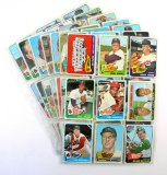 (62) 1965 Topps Baseball Cards Mostly EX Conditions