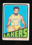 1972 Topps Basketball Card #1 Wilt Chamberlain Los Angeles Lakers (Light Cr