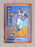 1996 Topps Finest Basketball Card #M2 Grant Hill Detroit Pistons