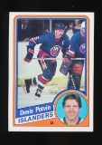 1984 Topps Hockey Card #100 Denis Potvin New York Islanders (Crease across