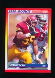 1990 Score ROOKIE Football Card #302 Hall of Famer Junior Seau USC