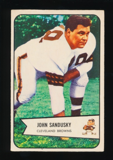 1954 Bowman Football Card #28 John Sandusky Cleveland Browns