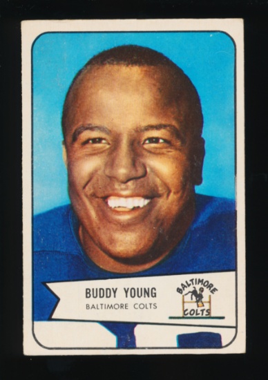 1954 Bowman Football Card #38 Buddy Young Baltimore Colts