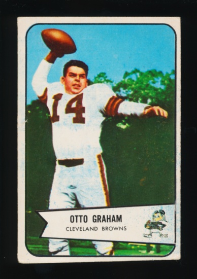 1954 Bowman Football Card #40 Hall of Famer Otto Graham Cleveland Browns