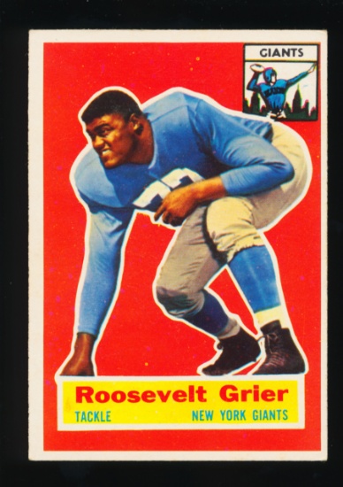 1956 Topps ROOKIE Football Card #101 Rookie Roosevelt Grier New York Giants