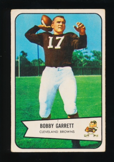 1954 Bowman Football Card #16 Bobby Garrett Cleveland Browns