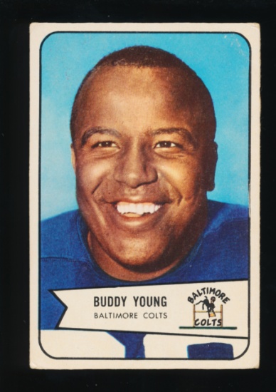 1954 Bowman Football Card #38 Buddy Young Baltimore Colts