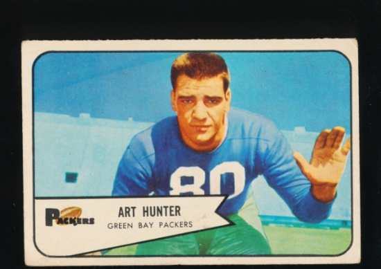 1954 Bowman Football Card #58 Art Hunter Green Bay Packers